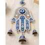 Hamsa Evil Eye Wall Hanging Wind Chime for Home & Car Protection